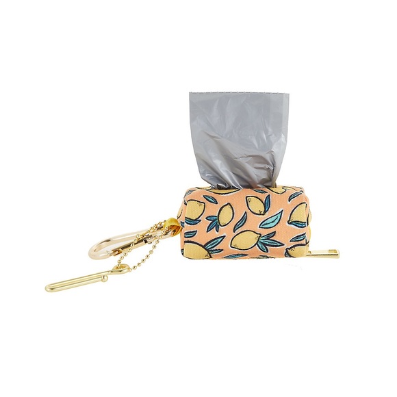 Top Paw® Lemon Print Canvas Waste Bag Dispenser